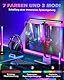 Anpro Monitor-LED-Lichtleiste, 2800–6500 K LED-Lampe mit 3 Farbtemperaturen und 3 Helligkeitsstufen, 7-Farben-RGB-Hintergrundbeleuchtung mit 3 Modi, USB-betriebene LED-Lampe für 1–3 cm dicke Monitore
