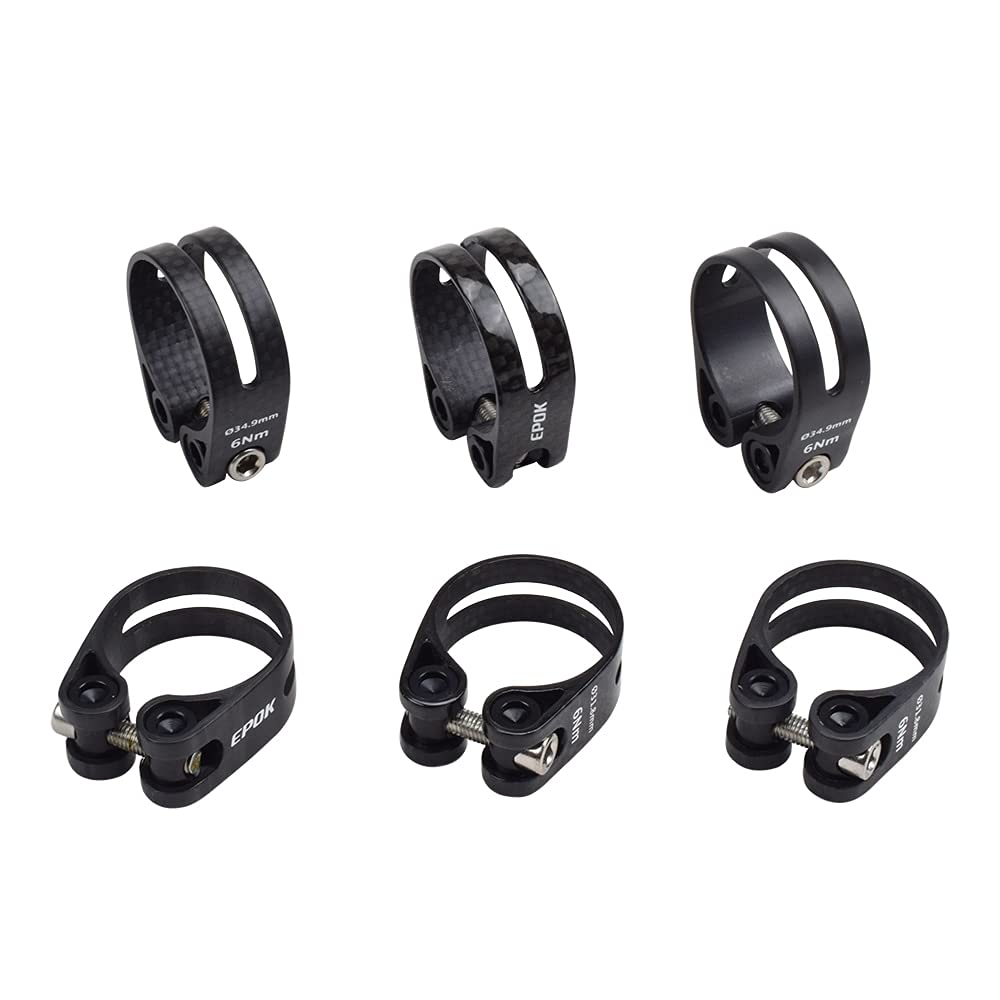 Morsetto reggisella bici Morsetto reggisella bici, 14g Morsetti reggisella bici in carbonio Morsetti reggisella bici in fibra di carbonio impermeabili 31,8 mm 34,9 mm Super leggero(3k Matte 31.8mm)