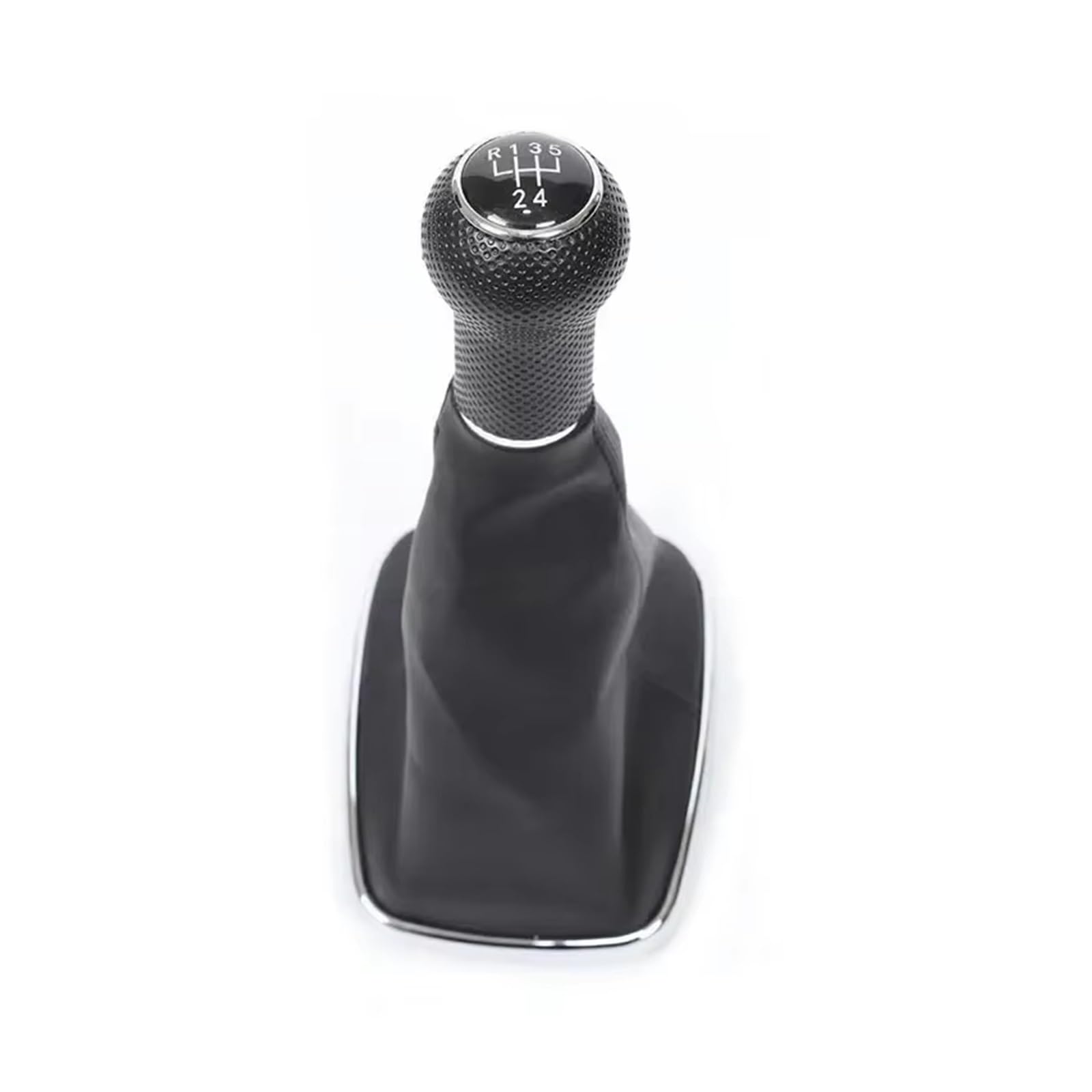Qwqaab 5 Speed B Manual Gear Knob For Golf 4 Iv Mk4 For Gti R32 For Jetta Bora Manual Gear Shift Knob Pu Gaiter Boot 5/6 Speed 12Mm(5 Speed B)