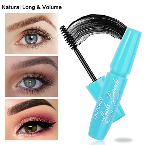 UCANBE 3Pcs Black 4D Plus Silk Fiber Mascara Set Boosts Lash Length Volume Definition, Long Lasting Liquid Eye Lash Extension Makeup Gift - No Clumping, No Smudging, Easy to Apply/Remove - Thumbnail 5