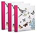 Price comparison product image Arpan 3 x Self Adhesive Photo Albums Totaling 108 Sheets 216 Sides - Vintage Butterfly