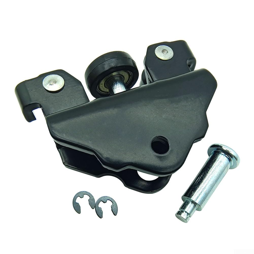 Polea de metal para guía de rodillo de puerta corredera compatible con Renault para Kangoo II 2008 en adelante, OEM 745967474R 777643981R, accesorio de pista interior negro para un funcionamiento