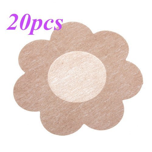 Easy lifestyles Womens Adhesive No Show Disposable Breast Petal Pasties(20pcs Flower)