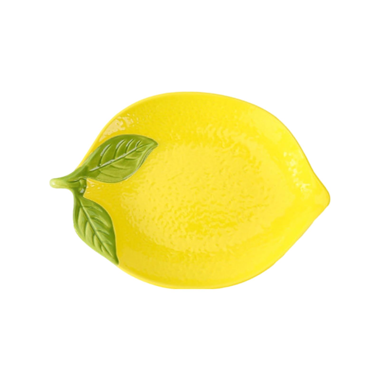 Tsophreniq Multipurpose Lemon Ceramic Spoon Rest Dinnerware Salad Bowl Plate Dishes for Breakfast Lunch Dinner Dessert Serving Ceramic Salad Plate