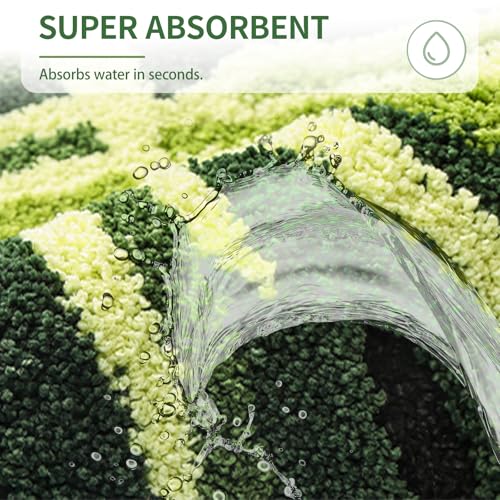 Tapis de douche Monstera végétal : créez une ambiance jungle douce et déco dans votre salle de bain - 5