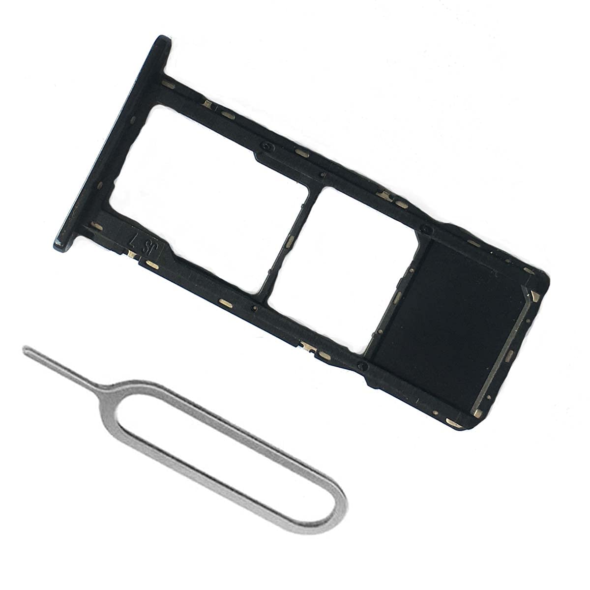 SooMine Single Sim Tray Holder Micro SD Replacement Compatible with LG K51 LMK500 K500MM K500QM K500UM Black