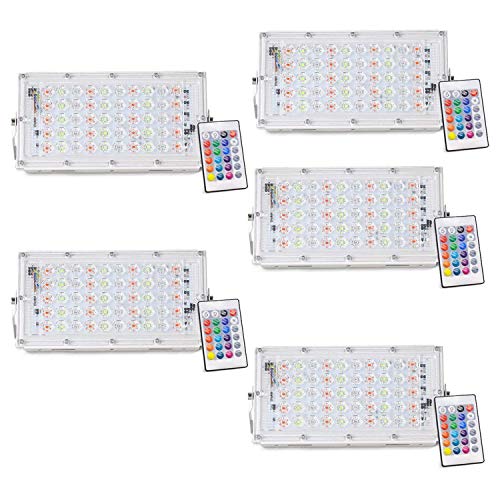 Image of MLD 10 Watts Color Changing Brick Led Flood Light indoor outdoor with Remote Control(Color-RGB,10w)-pack of 5