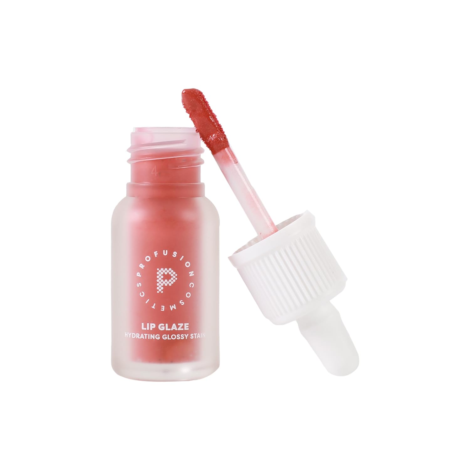 Profusion Cosmetics Hydrating Lip Stain - Vibrant Liquid Lipstick with Vitamins A & E - Long Lasting Glossy Finish with Non-Sticky Formula - 12 Stunning Shades (Cherry Glaze)