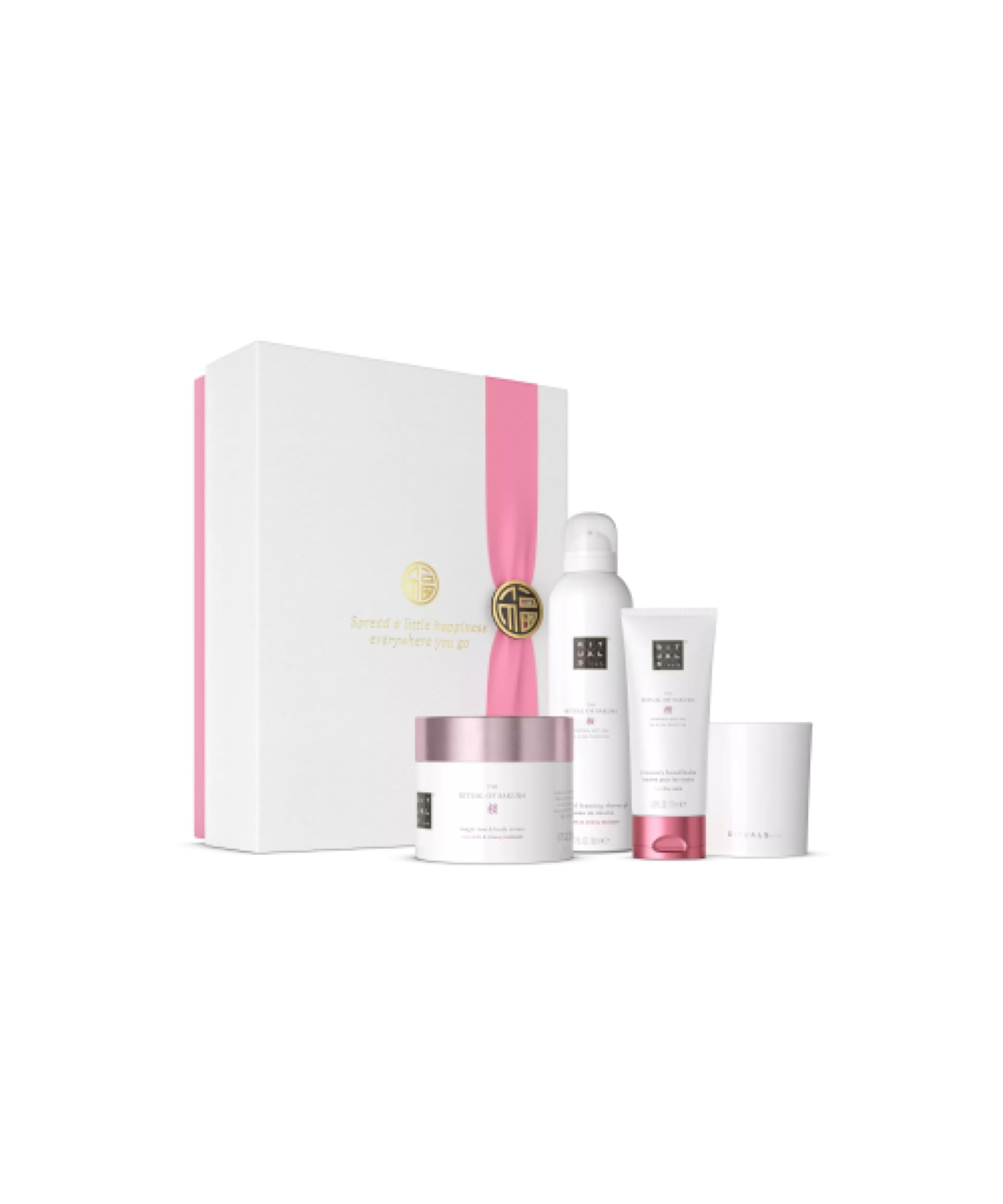 RitualsThe Ritual of Sakura Gift Set, L - Gift Box with 4 Personal Care Products with Rice Milk and Cherry Blossoms - Nourishing Properties