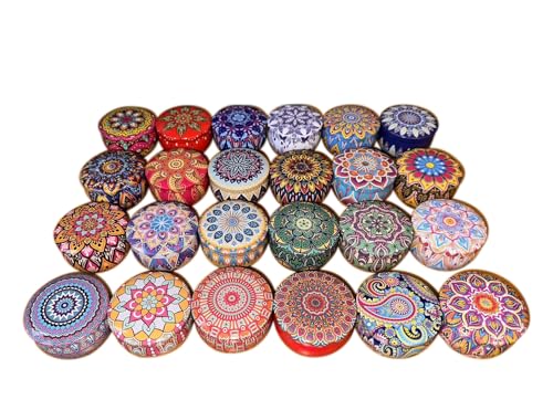 ADVENTSKALENDER SOULZENTS MIT 24 DUFTKERZEN - der Weihnachts-Countdown mit 24 Duftkerzen in Mandala-Dosen