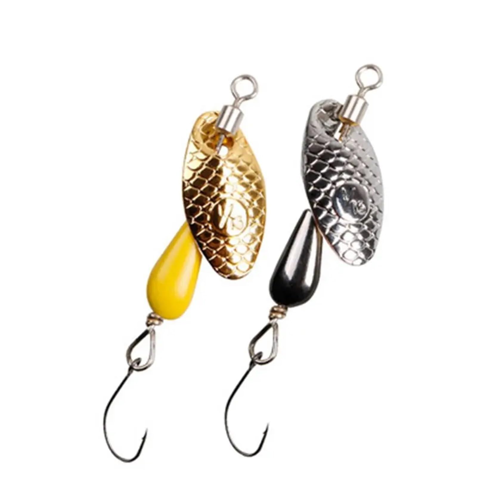 2,8/4,5/7g Rotierenden Spinner Löffel Fischerei Locken Künstliche Metall Pailletten Köder Einzel/Drillinge Haken wobbler Bass Forelle Barsch Pesca