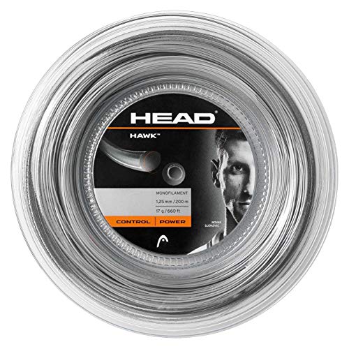 Cordage HEAD Hawk tennis bobine 200m gris 1.30mm monofilament co-polyester