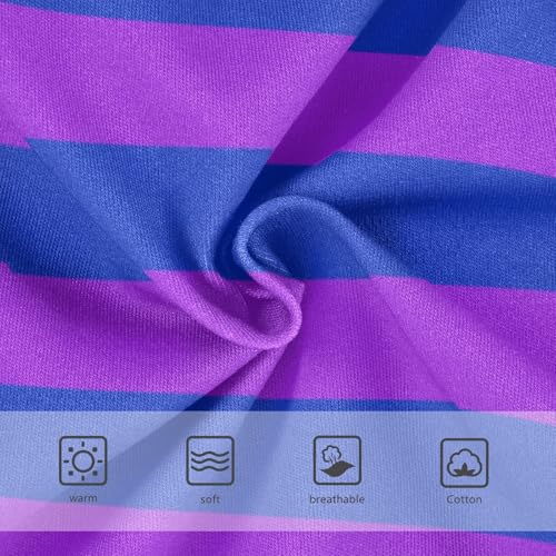 Purple Navy Stripe Toddler Girls's Underwear 2T3