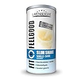Layenberger Fit+Feelgood Slim Shake Vanille-Sahne, Mahlzeitersatz zur Gewichtsabnahme und -kontrolle, ersetzt 12 Mahlzeiten bei nur 214 kcal pro Mahlzeit, glutenfei, (1 x 396 g)