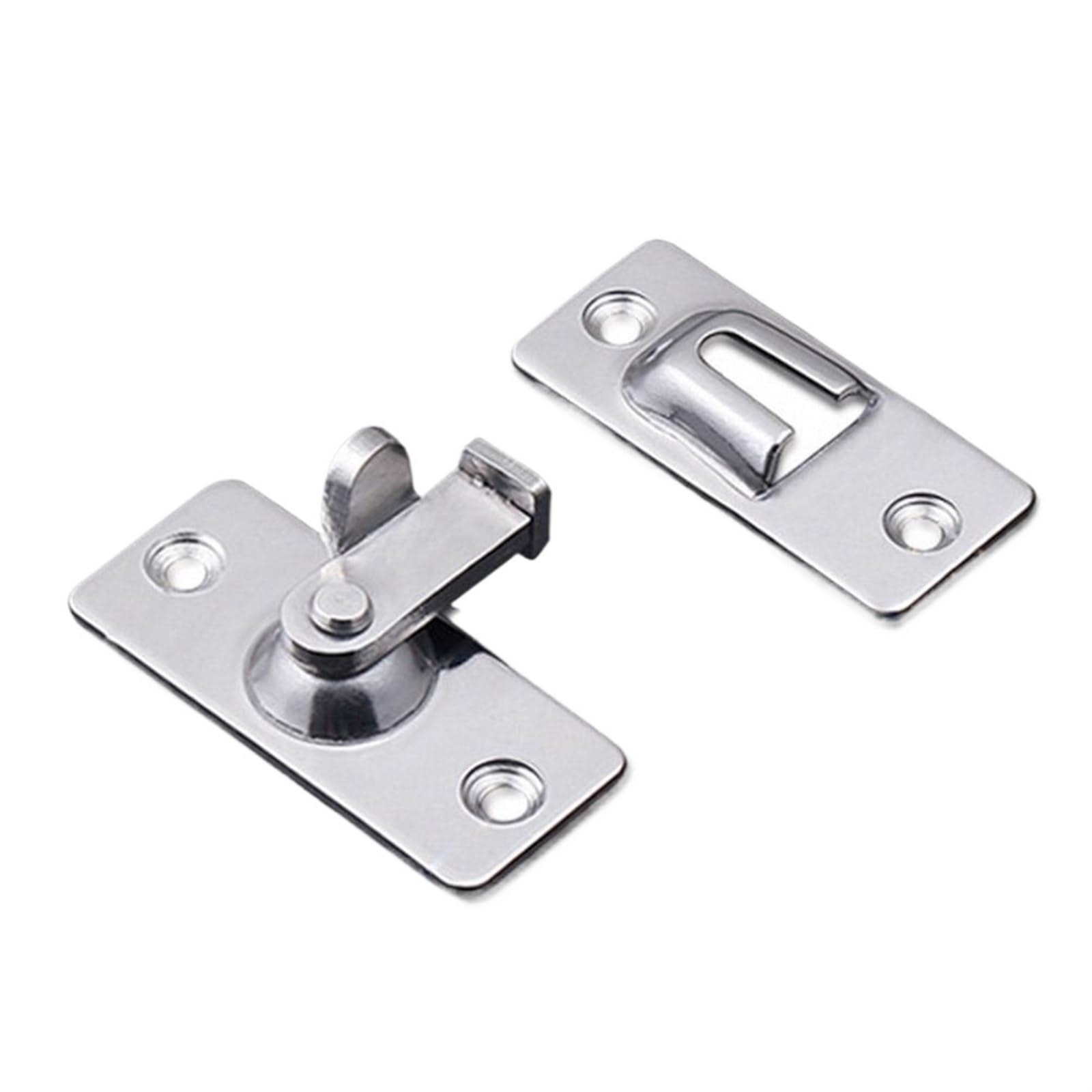 VAYEODEYU Stainless Steel 90 Degree Barn Latch Bolt for Slid Gate Cabinet - Multicolor