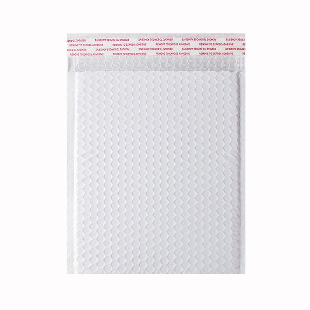 Koperty wyściełane z samoprzylepnym zamknięciem, Samoprzylepne, wyściełane koperty bąbelkowe, 20 szt. Wielokolorowe, wiele rozmiarów(White,11 * 15cm)