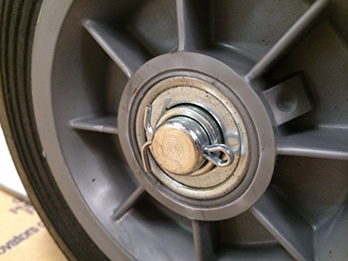 Rwm Casters Sn2 Hand Truck Wheel With Solid Rubber Tire And Polypropylene Hub, 8" Diameter, 2" Width, 5/8" Axle Hole Diameter, 440 Lb. Capacity #TOP2