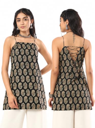 Image of Cotton Rich | Adjustable Back Tie-Up | Casual Ethnic | Short Kurti for Women Latest
