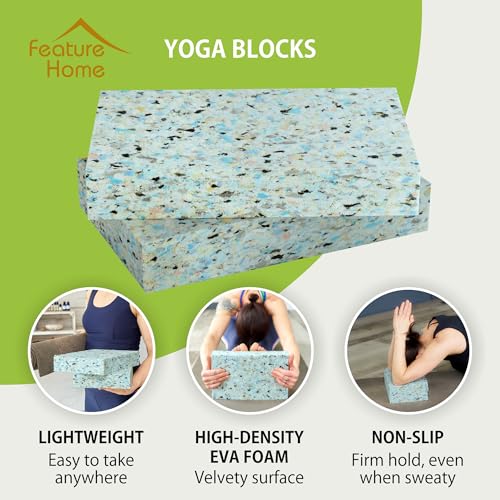 Eco-Friendly Foam Yoga Blocks (2-Pack) - Softer, High-Density Support for Yoga & Pilates, 100% Recycled Vegan Design - Size: 2 of 30x20x5cm - Image 4