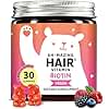 Biotin Gummies for Hair, Skin & Nails. 5,000 mcg High Potency Vegan Vitamins for Faster Hair Growth, Stronger Nails & Healthy Skin. with Vitamins C & E, 30 Gummies
