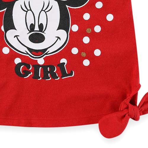 Disney Minnie and Mickey Mouse Girls Birthday Party Short Sleeve T-Shirt for Toddler and Big Kids4