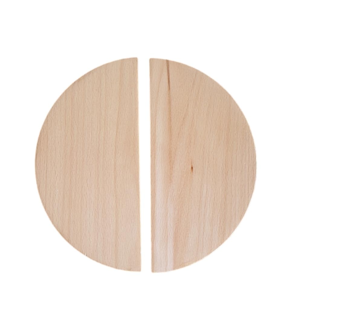 CURIOFACT Beechwood Door Handles, Round Deisgn, Wardrobe Handles, Pair of 2 Half Round Handles (Beechwood Handle, 8 inch Dia) (B0D713S978) Amazon Price History, Amazon Price Tracker