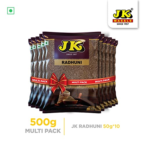 JK Radhuni Pouch |Wild Celery|Indian Spices Seeds|Special Bengali Masala | 50Gm X 10 (Pack Of 10) - Image 3 thumbnail