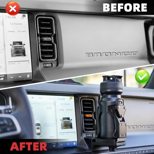 Portavasos para Ford Bronco 2021-2026, Ajustable y Removible miniatura 3
