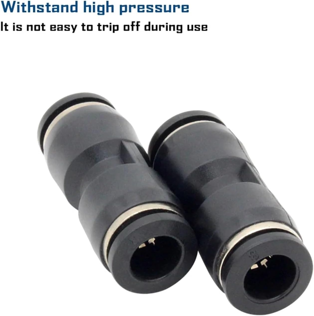 Pneumatic Fitting Pipe Connector Quick Release Coupling 4 6 8 10 12mm PU PV PE HVFF PY PZA PK PM PSA PP PLM Tube Connectors (Color : HVFF, Size : 6mm)