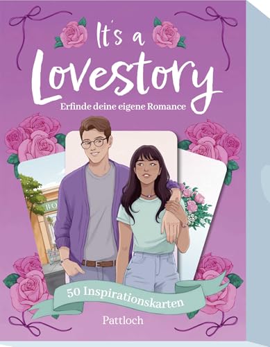 It's a Love Story - Erfinde Deine eigene Romance: 50 Inspirationskarten | Hochwertig illustriertes Erzählspiel für Romance-Fans, ideal als Inspiration für eigene Romance-Geschichten