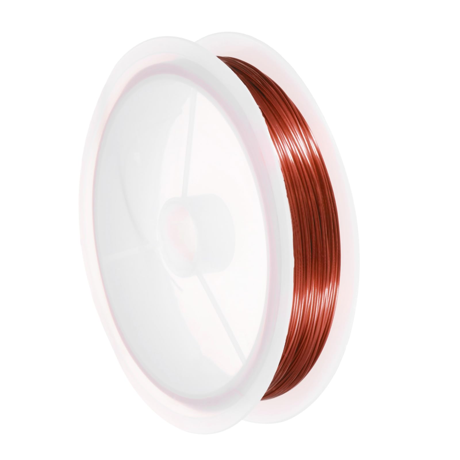 sourcing map 24 Gauge(0.5MM) Copper Wire for Jewelry,Brown,18M โ image 1