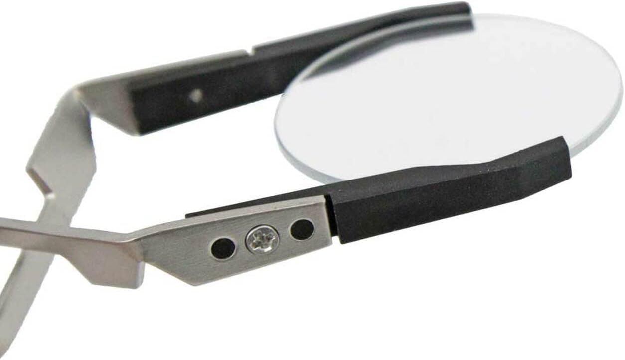 Bergeon 7140 tweezers with carbon fibre tips for dials and glasses 120mm watchmaker tool