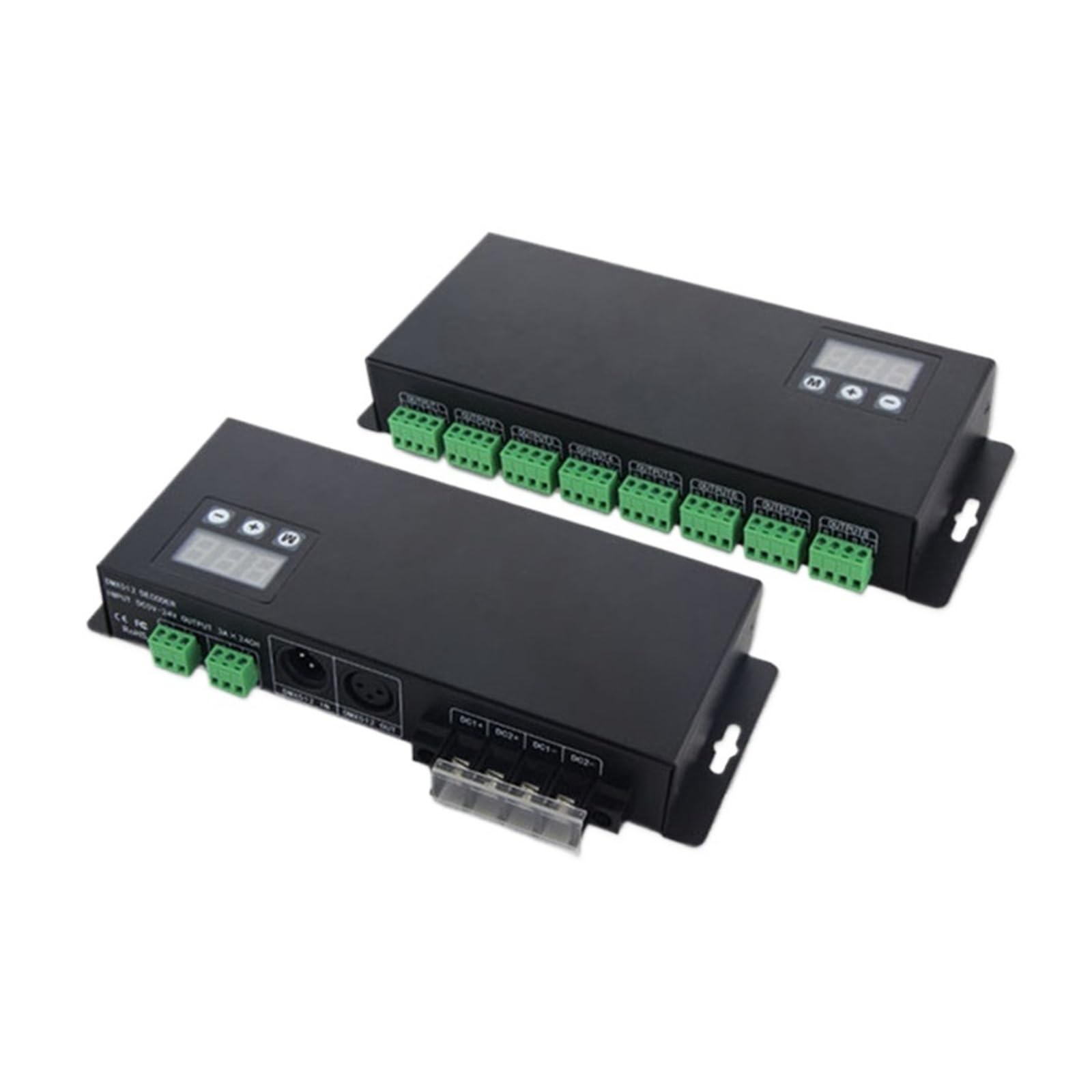 1PCS Light Strip DMX512 Constant Voltage PWM decoder 24 Channels 3 Digital Display Large Project LED