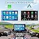 Carpuride W702B Motorrad GPS Carplay Bildschirm mit Design Halterung für BMW Motorräder, Kabelloses CarPlay und Android Auto, Tragbarer 7 Wasserdichter Touchscreen, Dual Bluetooth, Navigation, Siri.