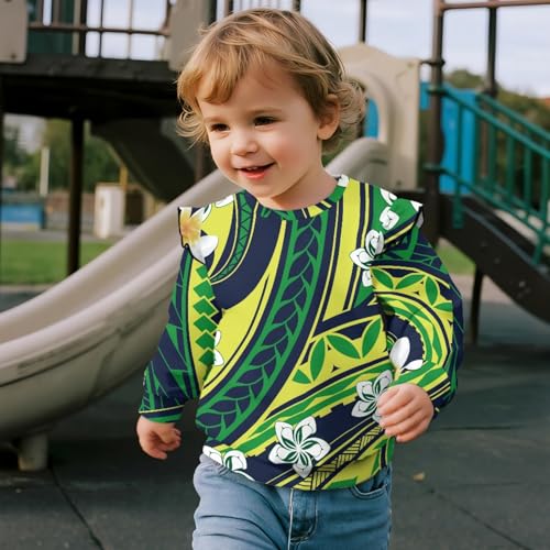 Paisley Girl Sweatshirt Toddler Long Sleeve Ruffle Pullover 1-8 Years Tops3