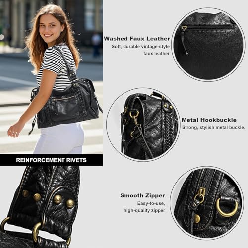 Rivet Crossbody Bag for Women, Retro Summer Shoulder Purses, Vintage Y2K Summer Hobo Shoulder Work Bags4