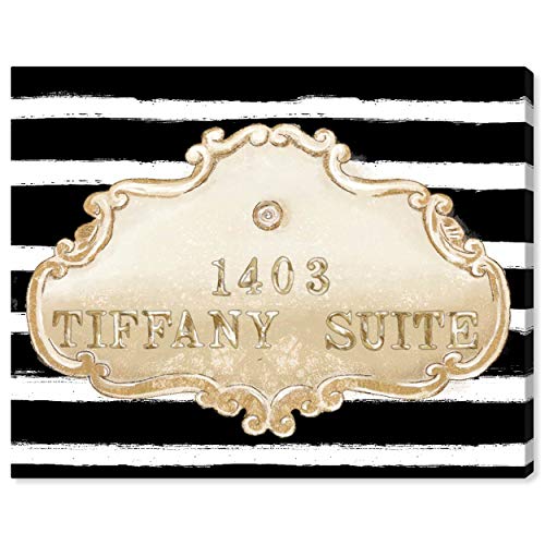 Oliver Gal 'Tiffany Suite Black' The Fashion Wall Art Decor Collection Modern Premium Canvas Art Print