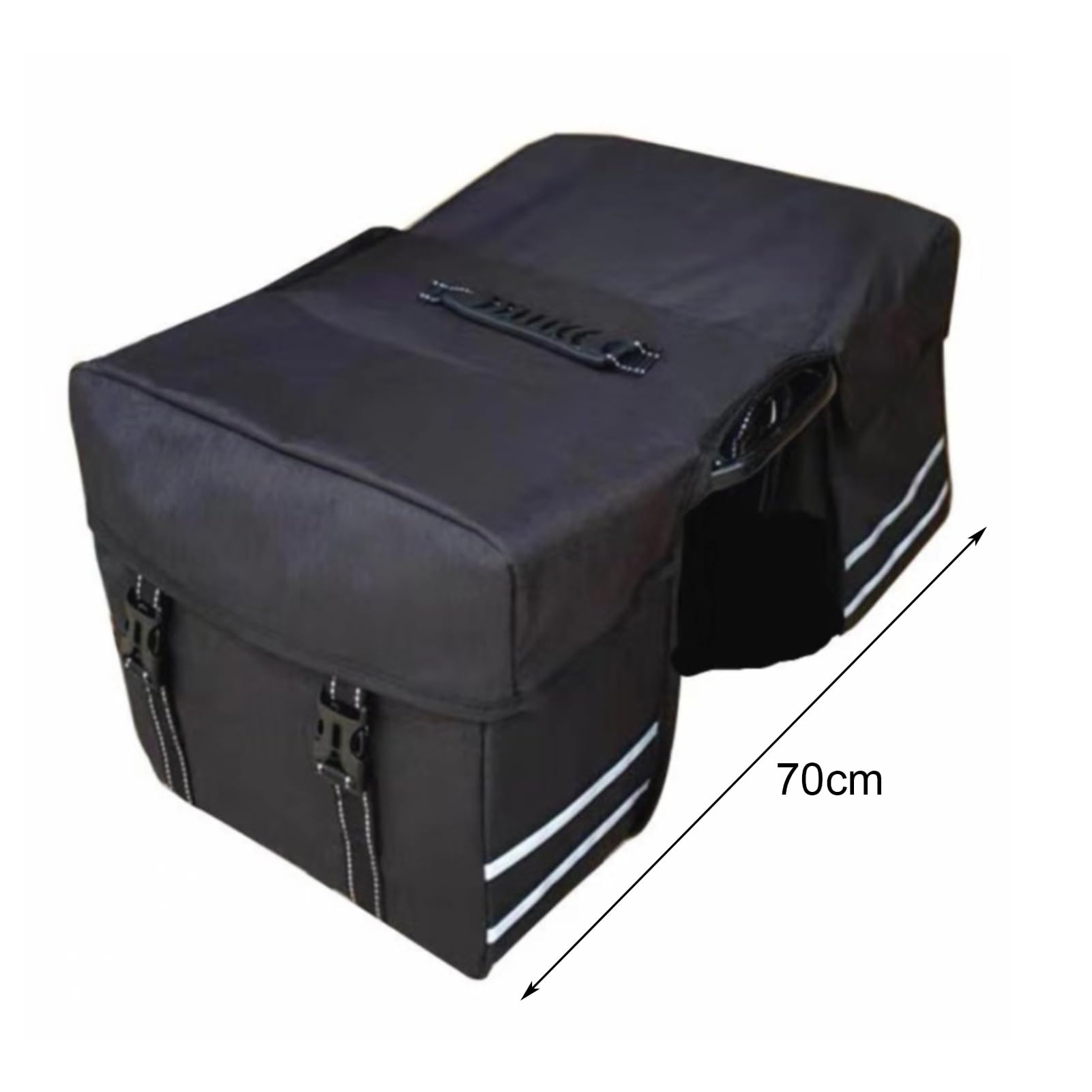 Bolsa trasera para bicicleta, 25 L, gran capacidad, reflectante, carcasa dura, ciclismo, carretera, montaña, maletero, bolsa de almacenamiento para asiento trasero, accesorios para bicicleta