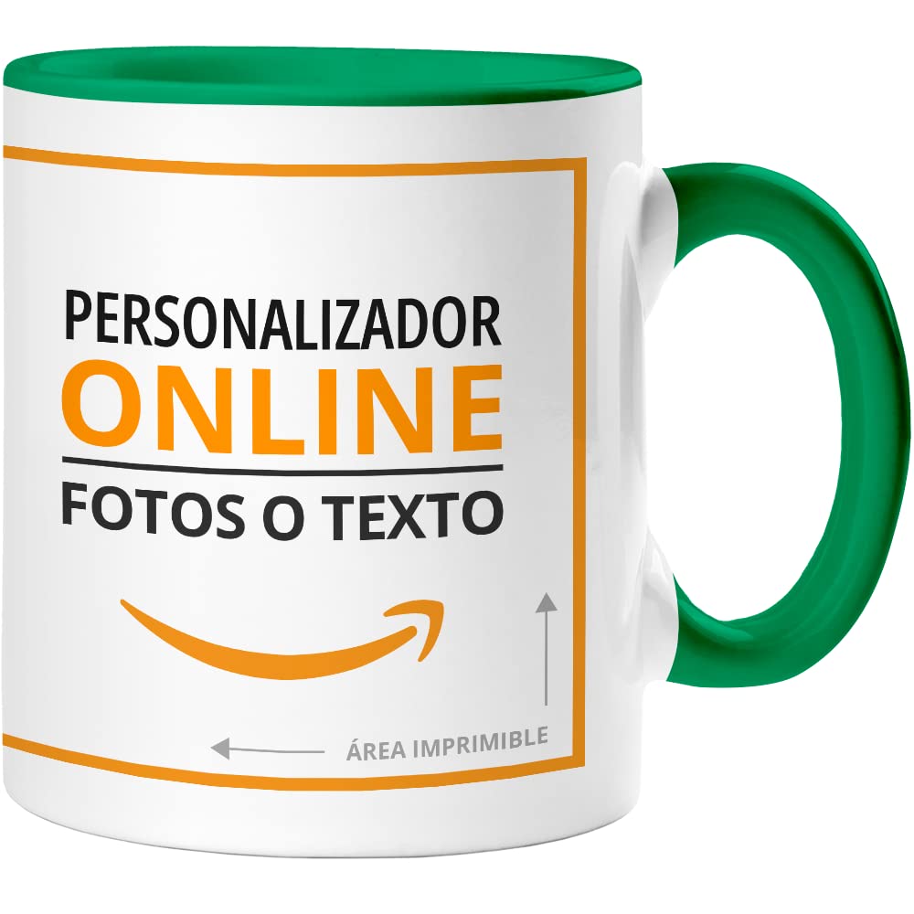 360 Onlineprint Taza Personalizada | Material: Cerámica | Modelo: Taza Blanca | Ideal para Regalo Personalizado o uso Empresarial | Color: Blanco | Capacidad: 325 ml — view 12