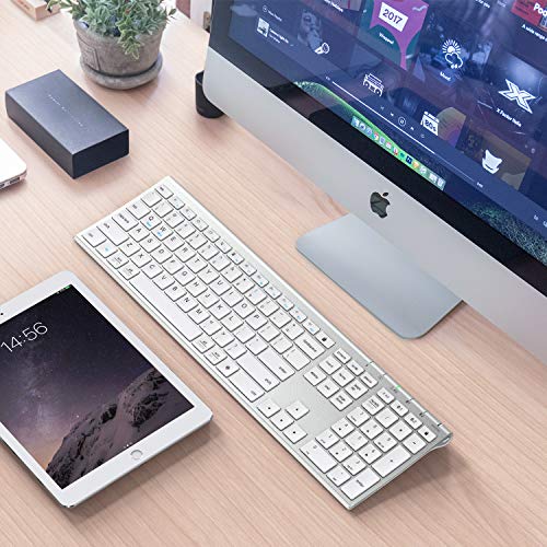 Bluetooth Keyboard, iClever DK03 Wireless Keyboard Multi-Device Keyboard, Dual Mode (Bluetooth 4.2 + 2.4G) Ultra-Slim… - Image 8