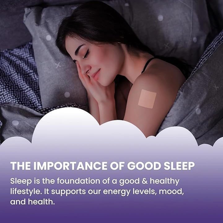 KEMLOZE Sleep Patches for Adults Extra Strength, Melatonin and Valerian Root, Transdermal Patch, Natural Ingredients, 10 Patches 1