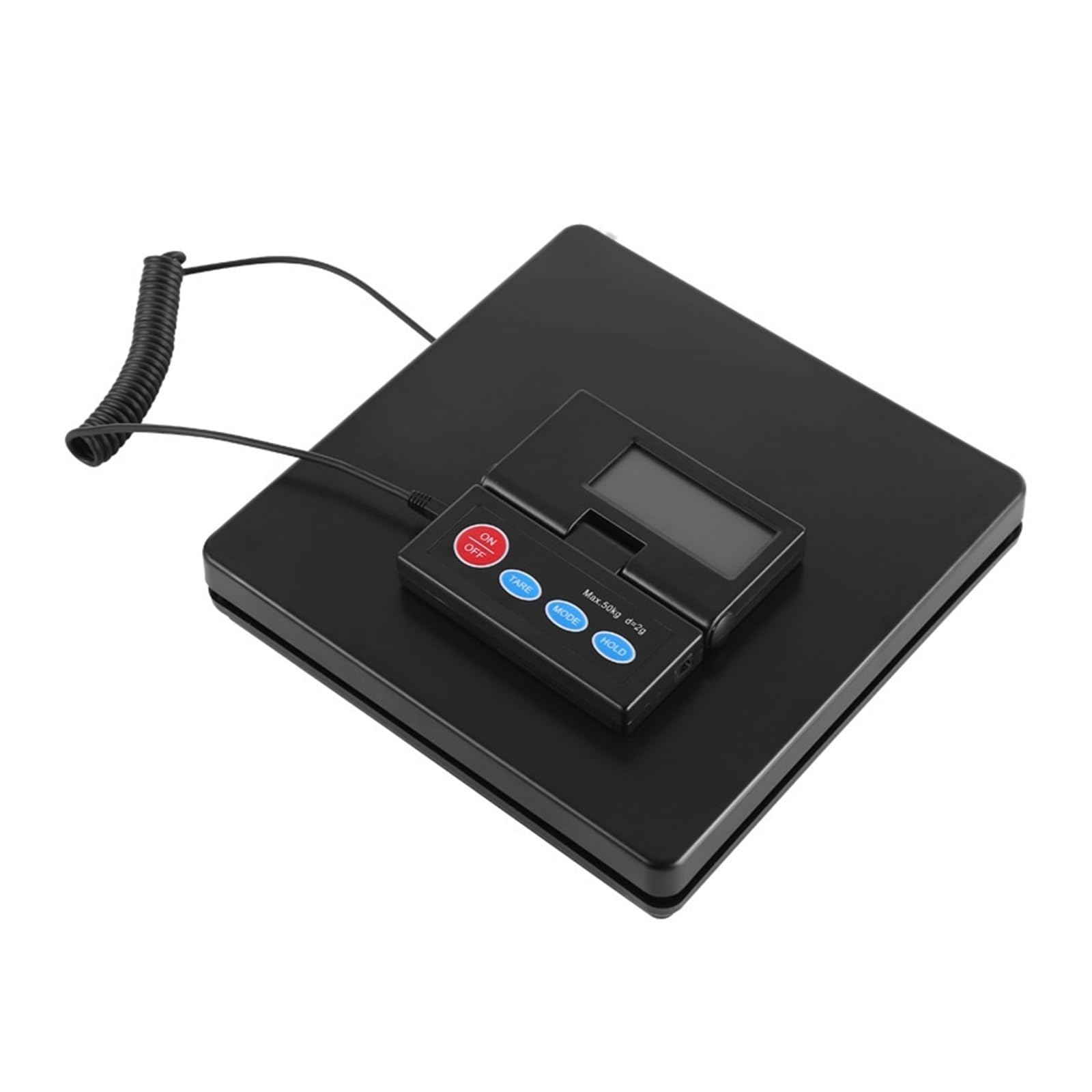 Báscula de envío digital 50 kg con temporizador Pantalla LCD plegable Paquete accionado por CA/CC for el hogar Laggage, Versátil