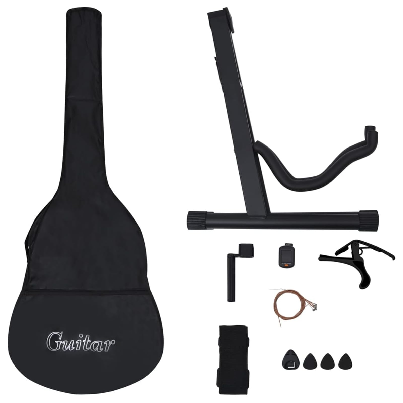 Set Chitarra Acustica Western 12 pz con 6 Corde 38",Arte e Svago,Hobby e Arti Creative,Strumenti Musicali,Strumenti a Corda,Chitarre-70131
