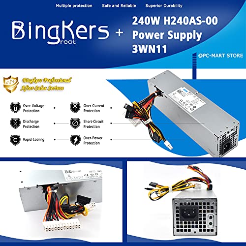 Fuente de poder 240W H240AS-00 para Dell OptiPlex SFF miniatura 4