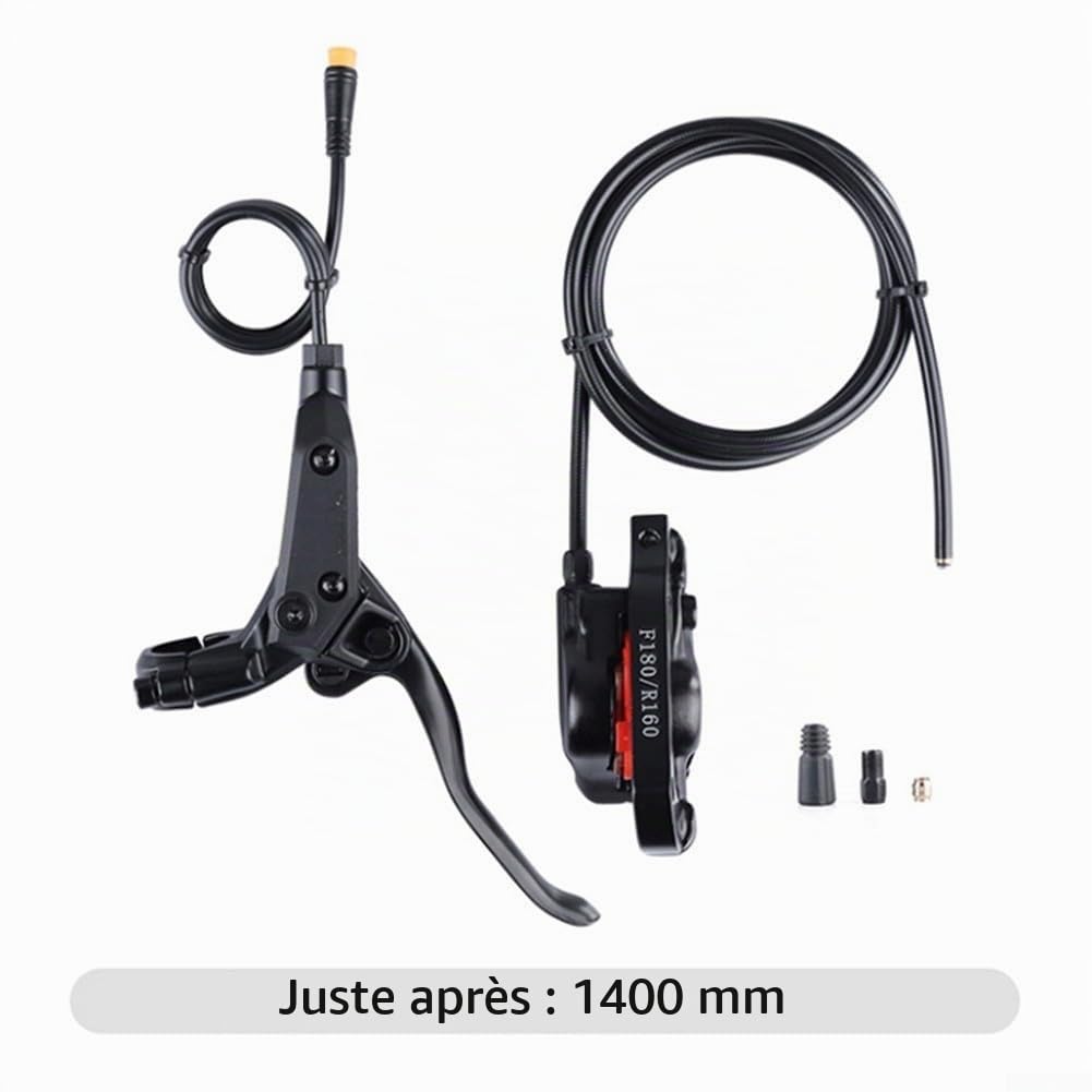 Kit de frein hydraulique efficace pour vélo électrique 3 broches, avant 800 mm et arrière 1400 mm