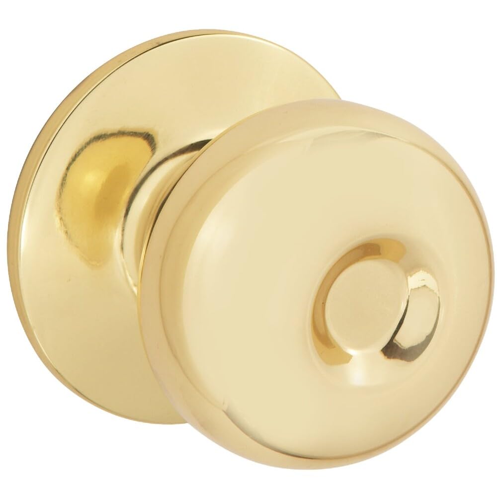 SIM SUPPLY Steel Pro Polished Brass Bed Bath Door Knob - 1 Each