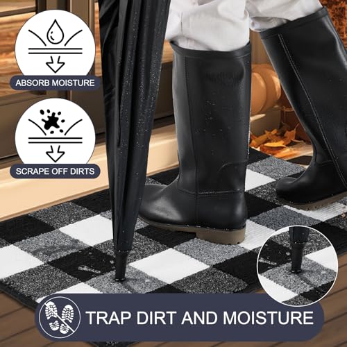 Tapete decorativo REFETONE negro y blanco 24x36 pulgadas miniatura 3