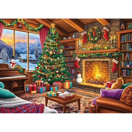 1000 Piece Christmas Jigsaw Puzzle for Adults...