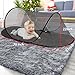Mengersi Large Pop Up Mosquito Tent,Portable Foldable Mosquito Net for Camping Travel Patio with Net Bottom for Adults Baby ﻿1PC,Black