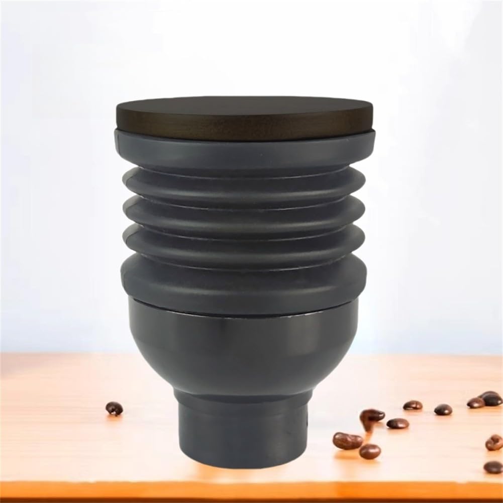 Macinacaffè monodose per tramoggia con coperchio in legno di noce, cestino in silicone da 140 g per smerigliatrici Eureka, strumento di pulizia per casa e bar